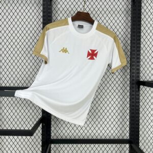 Vasco da Gama 2025-26 White Gold Supporter Jersey Fan Version