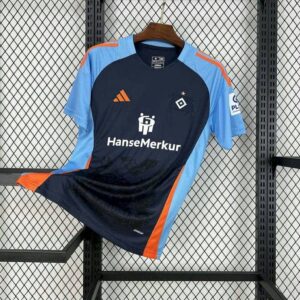 Hamburger SV 2024-25 Navy Blue and Sky Blue Pre-Match Training Jersey