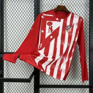 Atletico Madrid 2025-26 Red and White Pre-Match Training Jersey