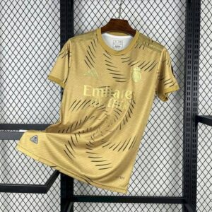 Real Madrid 2025-26 Gold Pre-Match Training Jersey