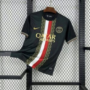 Paris Saint-Germain 2025-26 Black and Gold Special Edition Jersey
