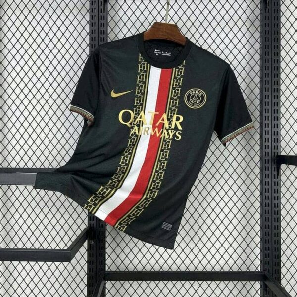 Paris Saint-Germain 2025-26 Black and Gold Special Edition Jersey