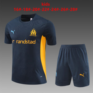 Marseille 2024-25 Royal Blue Short Sleeve Kids Training Kit