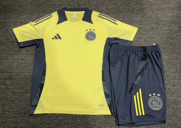 Ajax 2024-25 Light Yellow Short Sleeve Kids Training Kit - Image 2