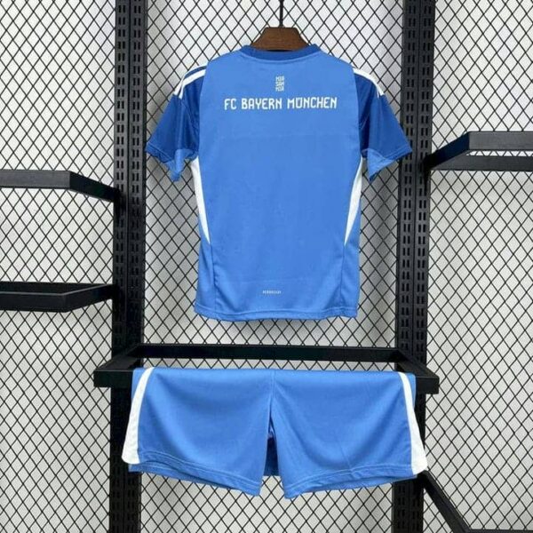 Bayern Munich 2025-26 Blue Goalkeeper Kids Kit - Image 2