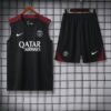 PSG 2024-25 Black Burgundy Vest Training Kit - Image 3