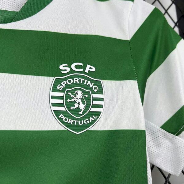 Sporting Lisbon 2025-26 Home Kids Kit - Image 3