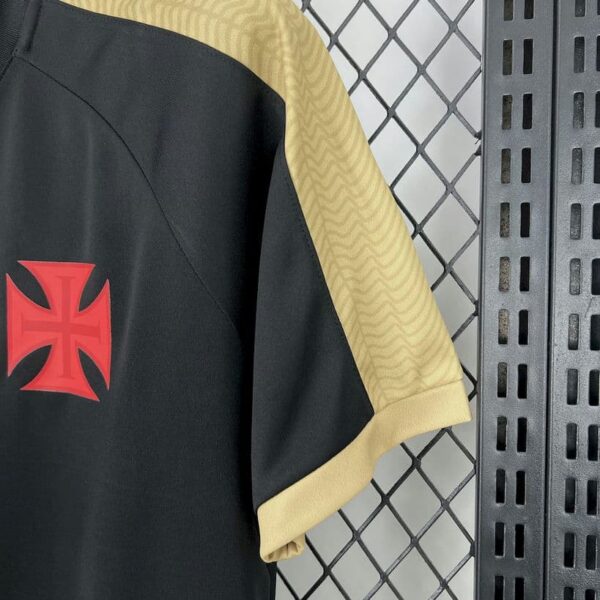 Vasco da Gama 2025-26 Black Gold Supporter Jersey Fan Version - Image 3