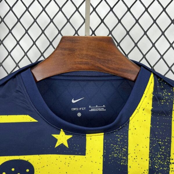 Atletico Madrid 2025-26 Navy and Yellow Pre-Match Training Jersey - Image 3