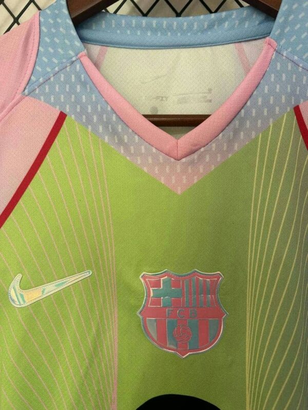 Barcelona 2025-26 Bamboo Green & Pink Special Edition Jersey - Image 3