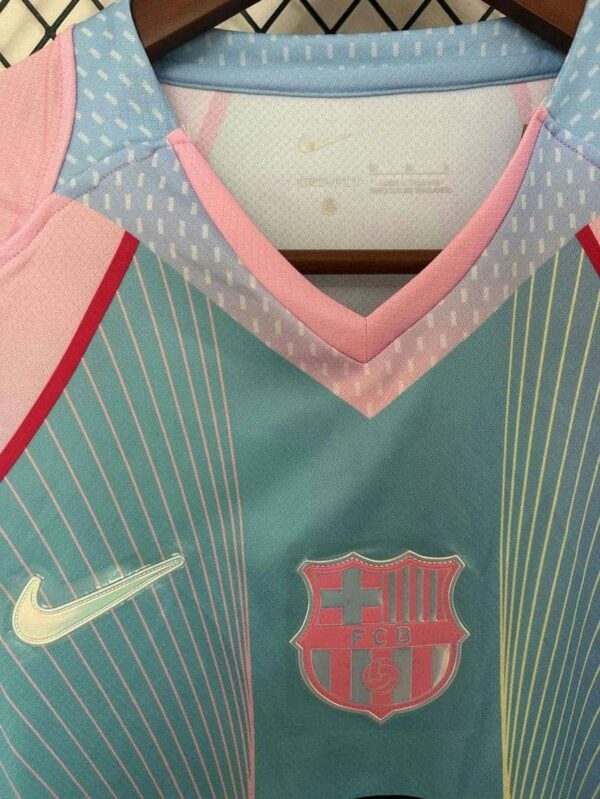 Barcelona 2025-26 Sky Blue & Pink Special Edition Jersey - Image 3