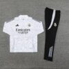 Real Madrid 2024-25 White Grey (Camo Edition) Half Zip Long Sleeve Training Kit - Image 3