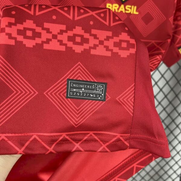Brazil 2025-26 Jordan Red Diamond Pattern Special Edition Jersey - Image 3