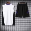 Real Madrid 2024-25 White Purple Vest Training Kit - Image 4