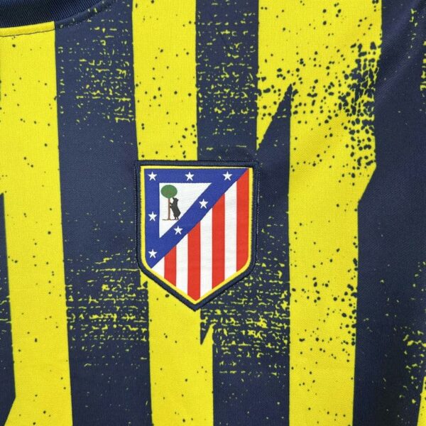 Atletico Madrid 2025-26 Navy and Yellow Pre-Match Training Jersey - Image 4