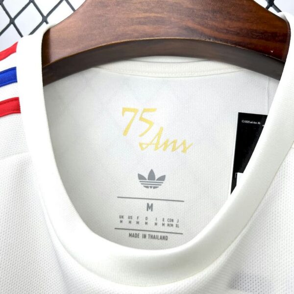 Olympique Lyonnais 2025-26 White Anniversary Edition Jersey - Image 4