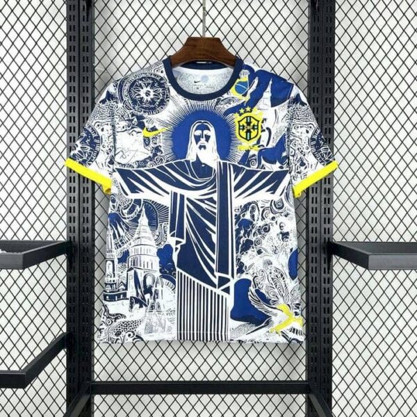 Brazil 2025-26 Jesus Blue And White Special Edition Jersey - Image 4