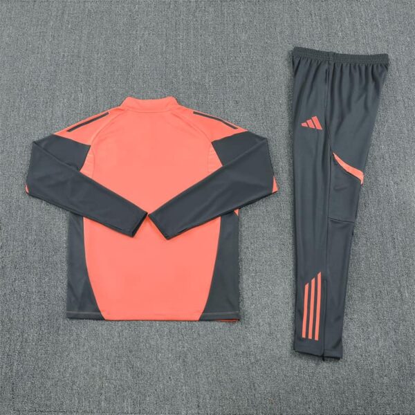 Bayern Munich 2025-26 Orange Half Zip Long Sleeve Training Kit - Image 4