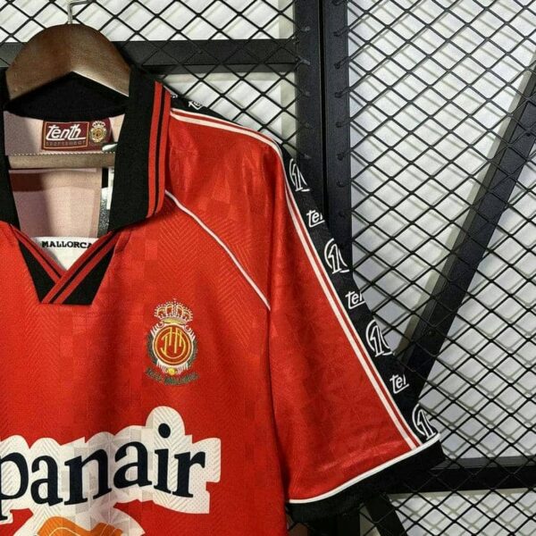 RCD Mallorca 1996-97 Red Retro Jersey - Image 5