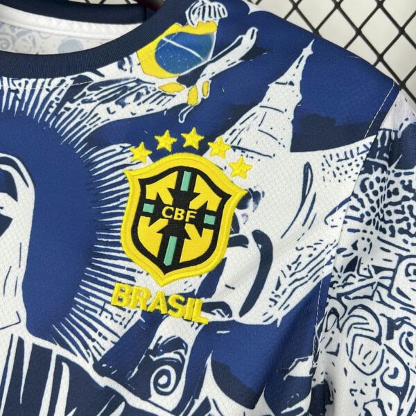 Brazil 2025-26 Jesus Blue And White Special Edition Jersey - Image 5