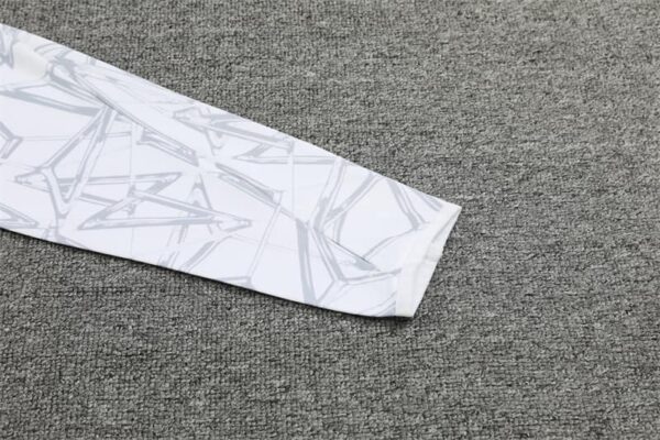 Real Madrid 2024-25 White Grey (Camo Edition) Half Zip Long Sleeve Training Kit - Image 6