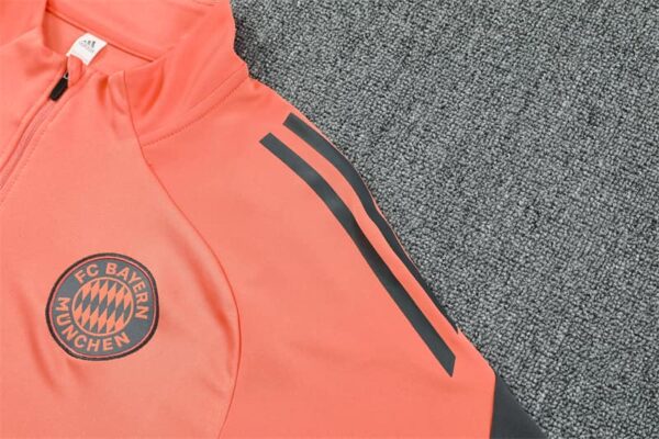 Bayern Munich 2025-26 Orange Half Zip Long Sleeve Training Kit - Image 6