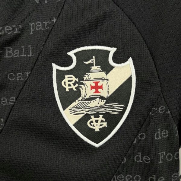 Vasco da Gama 2024-25 Black Kids Kit - Image 7
