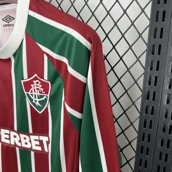 Fluminense 2025-26 Home Long Sleeves Jersey Fan Version - Image 7