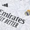 Real Madrid 2024-25 White Grey (Camo Edition) Half Zip Long Sleeve Training Kit - Image 7