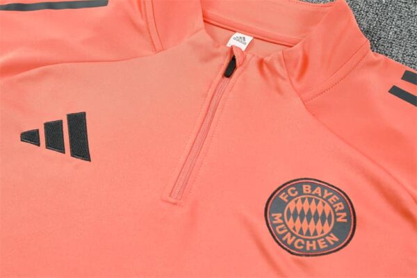 Bayern Munich 2025-26 Orange Half Zip Long Sleeve Training Kit - Image 7
