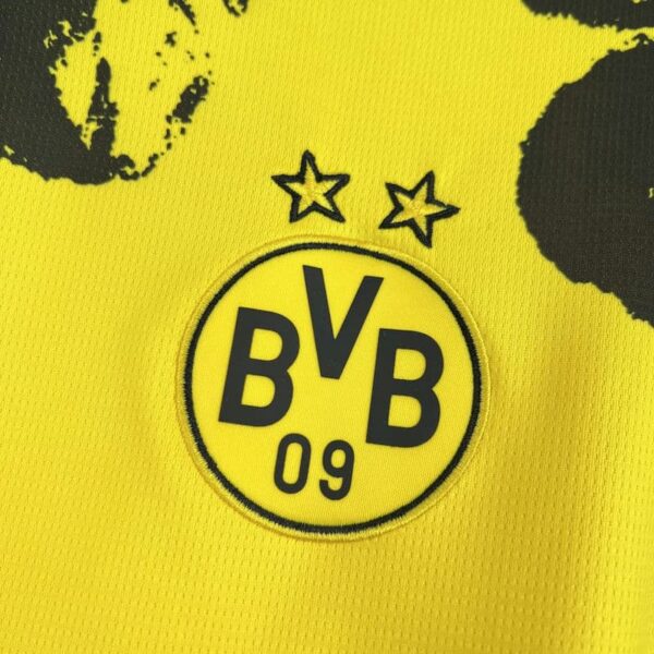 Borussia Dortmund 2025-26 Black Brushstroke Graphic Special Edition Jersey - Image 8